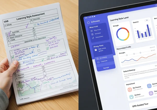 Comparing printable quiz with online AI-powered assessment