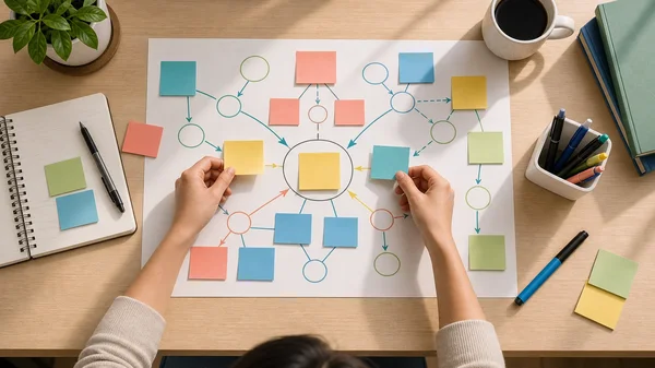 Concept map learning technique