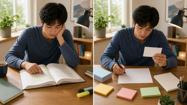 Passive and active study contrast